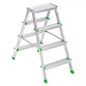 стремянка алюминиевая 4 ст. sarayli двухсторонняя купить, цена, фото, описание, характеристики, инструкция, отзывы, недорого купить, скидка, официальный сайт, магазин, самара, заказать