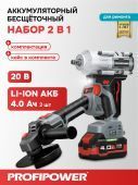 набор аккум бесщеточный 2в1 profiset 2h20 купить, цена, фото, описание, характеристики, инструкция, отзывы, недорого купить, скидка, официальный сайт, магазин, самара, заказать