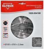 диск пильный 185x30x36z elitech 1820.054100 купить, цена, фото, описание, характеристики, инструкция, отзывы, недорого купить, скидка, официальный сайт, магазин, самара, заказать