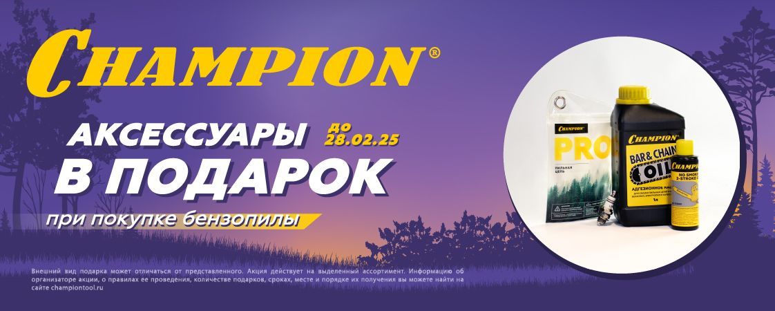 Акция на пилы Champion