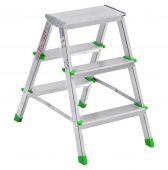 стремянка алюминиевая 3 ст. sarayli двухсторонняя купить, цена, фото, описание, характеристики, инструкция, отзывы, недорого купить, скидка, официальный сайт, магазин, самара, заказать