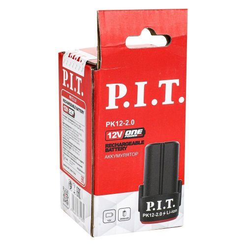 аккумулятор pk12-2.0 pit 12в, 2ач, li-ion купить, цена, фото, описание, характеристики, инструкция, отзывы, недорого купить, скидка, официальный сайт, магазин, самара, заказать