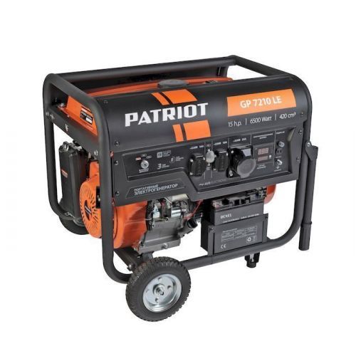 бензогенератор patriot gp 7210le купить, цена, фото, описание, характеристики, инструкция, отзывы, недорого купить, скидка, официальный сайт, магазин, самара, заказать