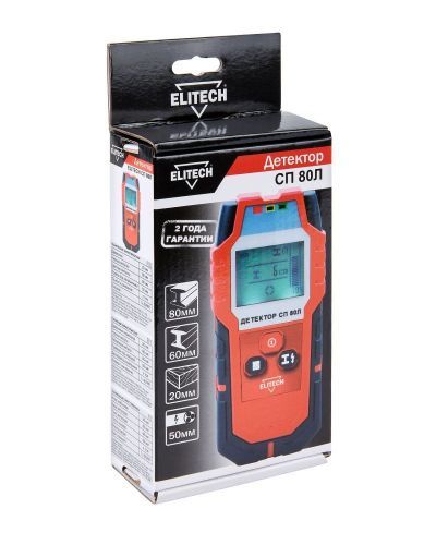 детектор проводки elitech сп 80л купить, цена, фото, описание, характеристики, инструкция, отзывы, недорого купить, скидка, официальный сайт, магазин, самара, заказать