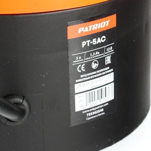 опрыскиватель patriot pt-5ac аккумуляторный, 5л купить, цена, фото, описание, характеристики, инструкция, отзывы, недорого купить, скидка, официальный сайт, магазин, самара, заказать