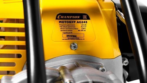 мотобур champion ag243 со шнеком 150 мм купить, цена, фото, описание, характеристики, инструкция, отзывы, недорого купить, скидка, официальный сайт, магазин, самара, заказать