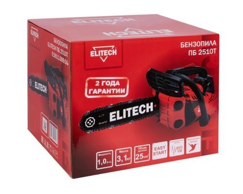 бензопила elitech пб 2510т (e1611.009.00) купить, цена, фото, описание, характеристики, инструкция, отзывы, недорого купить, скидка, официальный сайт, магазин, самара, заказать