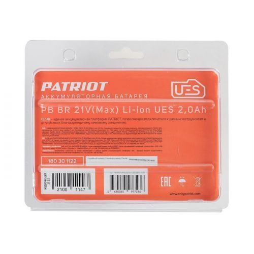 аккумулятор patriot pb br 21v(max) 2ач li-ion купить, цена, фото, описание, характеристики, инструкция, отзывы, недорого купить, скидка, официальный сайт, магазин, самара, заказать