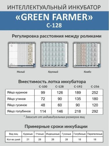 инкубатор green farmer с-128 купить, цена, фото, описание, характеристики, инструкция, отзывы, недорого купить, скидка, официальный сайт, магазин, самара, заказать