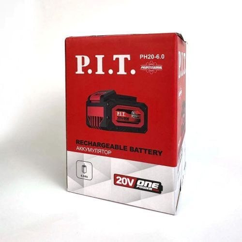 аккумулятор ph20-6.0 pit 20в, 6ач, li-ion купить, цена, фото, описание, характеристики, инструкция, отзывы, недорого купить, скидка, официальный сайт, магазин, самара, заказать