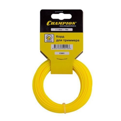 леска champion round 1.6мм* 15м (круглый) в мотке купить, цена, фото, описание, характеристики, инструкция, отзывы, недорого купить, скидка, официальный сайт, магазин, самара, заказать