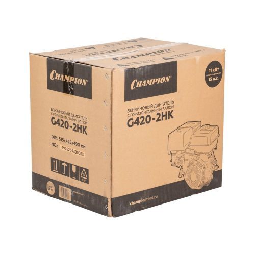 двигатель champion 15лс, 420см3, g420-2hk шпонка купить, цена, фото, описание, характеристики, инструкция, отзывы, недорого купить, скидка, официальный сайт, магазин, самара, заказать