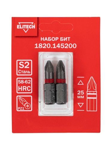 биты pz1 25мм 2шт elitech 1820.145200 купить, цена, фото, описание, характеристики, инструкция, отзывы, недорого купить, скидка, официальный сайт, магазин, самара, заказать