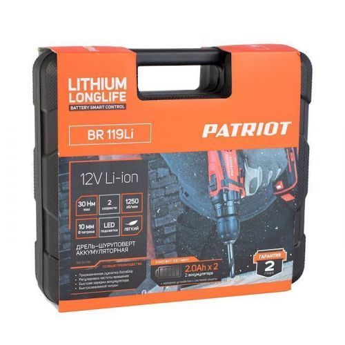 дрель аккум patriot br 119li купить, цена, фото, описание, характеристики, инструкция, отзывы, недорого купить, скидка, официальный сайт, магазин, самара, заказать