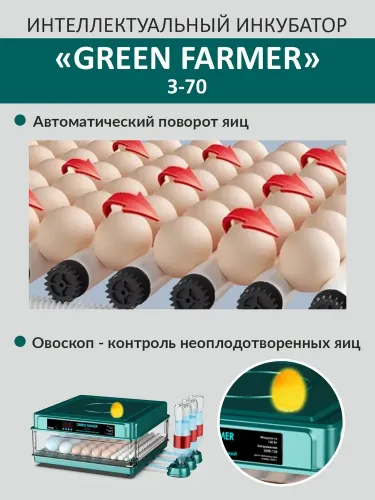 инкубатор green farmer з-70 купить, цена, фото, описание, характеристики, инструкция, отзывы, недорого купить, скидка, официальный сайт, магазин, самара, заказать
