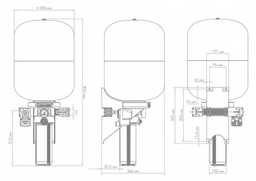 гидроаккумулятор краб-т 50 new купить, цена, фото, описание, характеристики, инструкция, отзывы, недорого купить, скидка, официальный сайт, магазин, самара, заказать