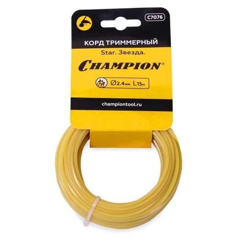 леска champion star 2.4мм* 15м (звезда) в мотке купить, цена, фото, описание, характеристики, инструкция, отзывы, недорого купить, скидка, официальный сайт, магазин, самара, заказать