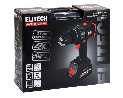 дрель аккум elitech hd cd 20bl2 e2201.042.01 купить, цена, фото, описание, характеристики, инструкция, отзывы, недорого купить, скидка, официальный сайт, магазин, самара, заказать