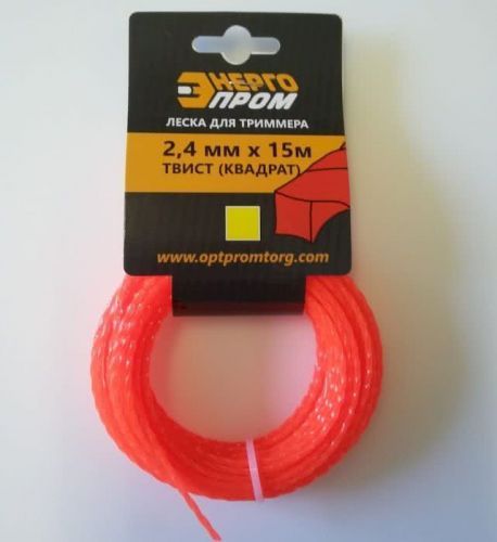 леска энергопром 2,4мм * 15 м твист (квадрат) купить, цена, фото, описание, характеристики, инструкция, отзывы, недорого купить, скидка, официальный сайт, магазин, самара, заказать