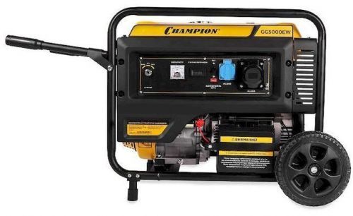 бензогенератор champion gg5000ew колеса, эл.старт купить, цена, фото, описание, характеристики, инструкция, отзывы, недорого купить, скидка, официальный сайт, магазин, самара, заказать