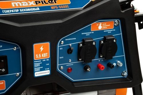 бензогенератор maxpiler mpg-5500c купить, цена, фото, описание, характеристики, инструкция, отзывы, недорого купить, скидка, официальный сайт, магазин, самара, заказать