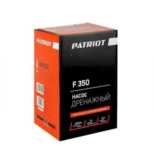 насос дренажный patriot f 350 для грязной воды купить, цена, фото, описание, характеристики, инструкция, отзывы, недорого купить, скидка, официальный сайт, магазин, самара, заказать