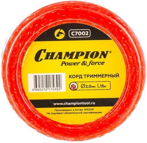 леска champion twisted square 2.0мм* 15м вит.квад. купить, цена, фото, описание, характеристики, инструкция, отзывы, недорого купить, скидка, официальный сайт, магазин, самара, заказать