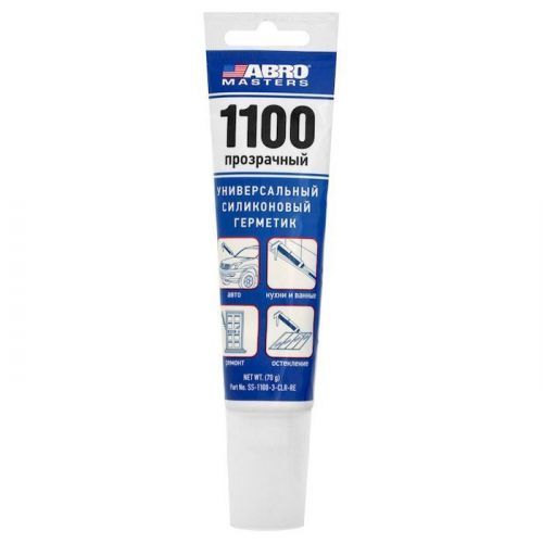 герметик силиконовый 1100 abro masters 70 г прозр. купить, цена, фото, описание, характеристики, инструкция, отзывы, недорого купить, скидка, официальный сайт, магазин, самара, заказать