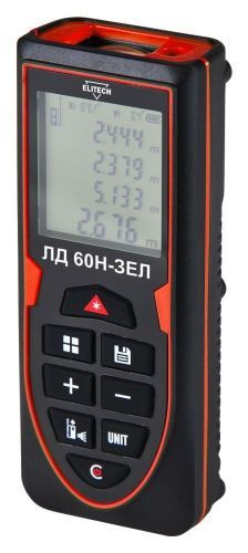 дальномер лазерный elitech лд 60н-зел купить, цена, фото, описание, характеристики, инструкция, отзывы, недорого купить, скидка, официальный сайт, магазин, самара, заказать