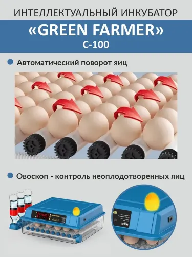 инкубатор green farmer с-100 купить, цена, фото, описание, характеристики, инструкция, отзывы, недорого купить, скидка, официальный сайт, магазин, самара, заказать