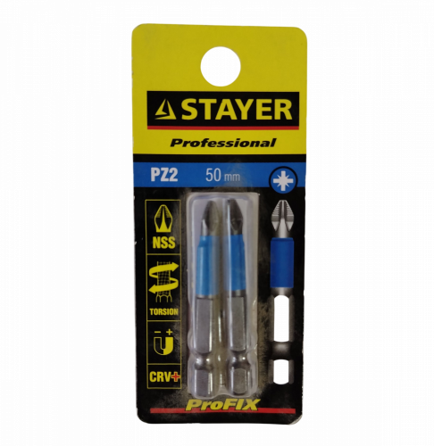 бита pz2х50 мм stayer profi 2шт купить, цена, фото, описание, характеристики, инструкция, отзывы, недорого купить, скидка, официальный сайт, магазин, самара, заказать