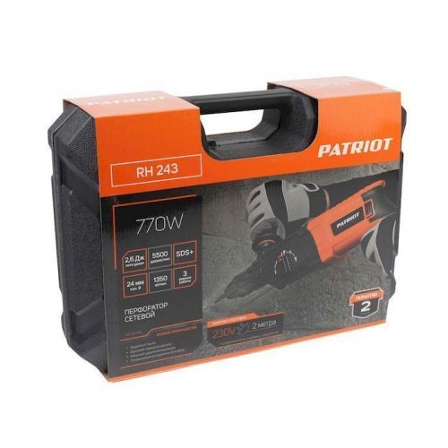 перфоратор patriot rh 243 купить, цена, фото, описание, характеристики, инструкция, отзывы, недорого купить, скидка, официальный сайт, магазин, самара, заказать
