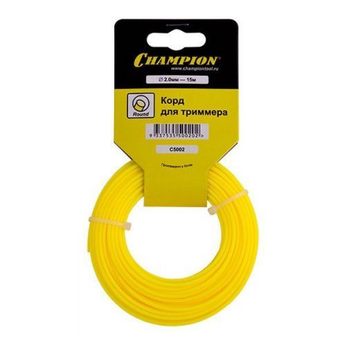 леска champion round 2.0мм* 15м (круглый) в мотке купить, цена, фото, описание, характеристики, инструкция, отзывы, недорого купить, скидка, официальный сайт, магазин, самара, заказать
