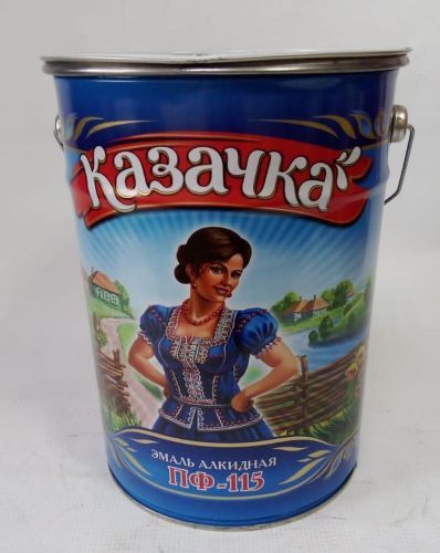 эмаль пф-115  6кг защитная казачка купить, цена, фото, описание, характеристики, инструкция, отзывы, недорого купить, скидка, официальный сайт, магазин, самара, заказать