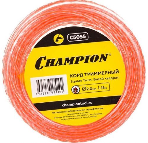 леска champion square twist duo 2.0мм*15м витой кв купить, цена, фото, описание, характеристики, инструкция, отзывы, недорого купить, скидка, официальный сайт, магазин, самара, заказать