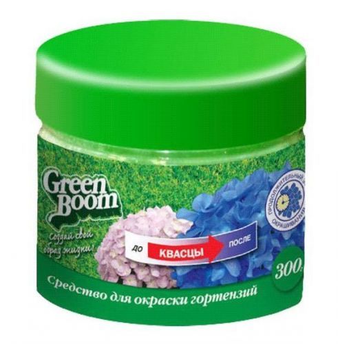 удобрение для окраски гортензий, 300 г green boom купить, цена, фото, описание, характеристики, инструкция, отзывы, недорого купить, скидка, официальный сайт, магазин, самара, заказать