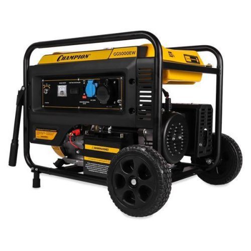 бензогенератор champion gg5000ew колеса, эл.старт купить, цена, фото, описание, характеристики, инструкция, отзывы, недорого купить, скидка, официальный сайт, магазин, самара, заказать